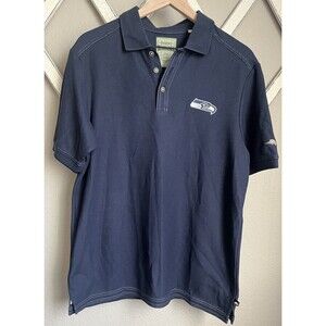 Tommy Bahama Seattle Seahawks NFL Logo Men's S Polo Shirt - Blue